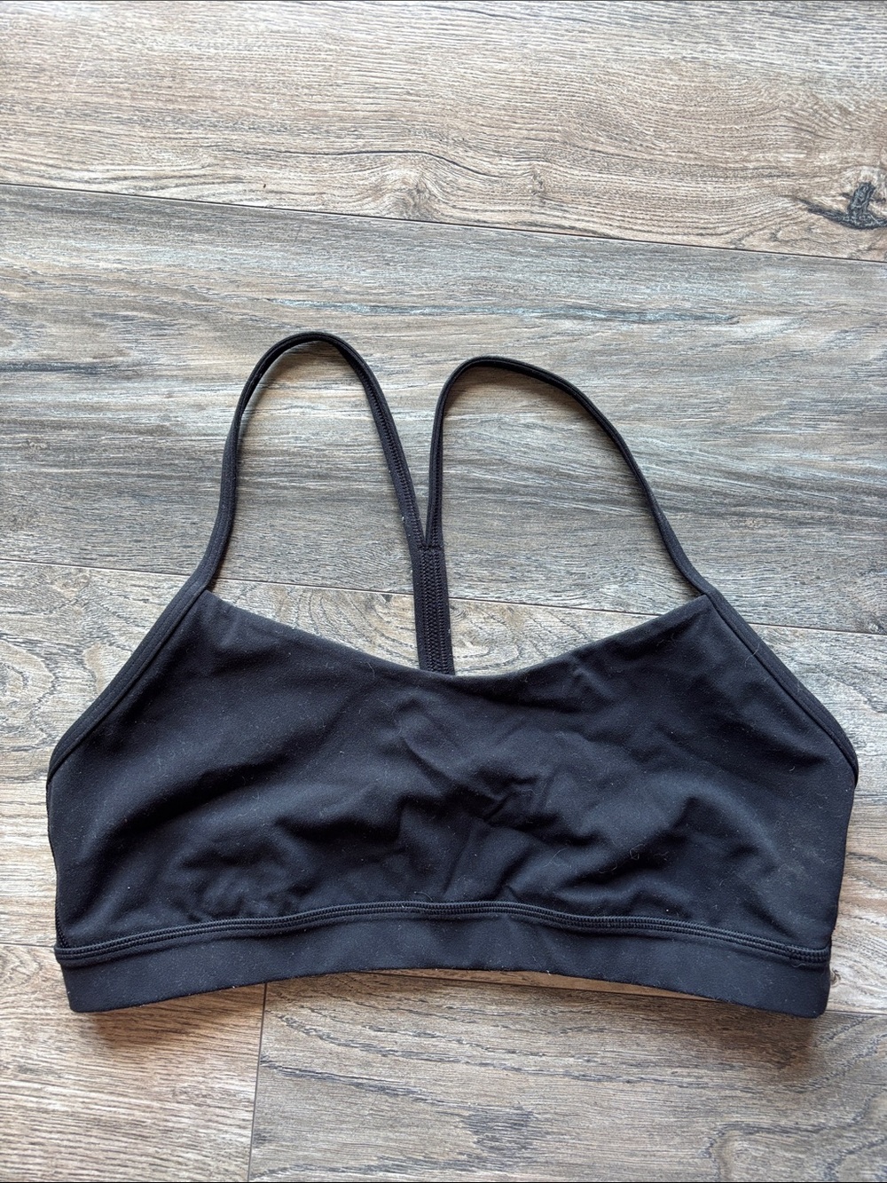 lululemon athletica Black Double-Strap Lightweight Sports Bra